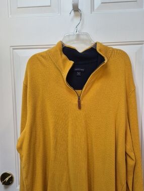 Lands End Men's Quarter Zip Long Sleeve Top